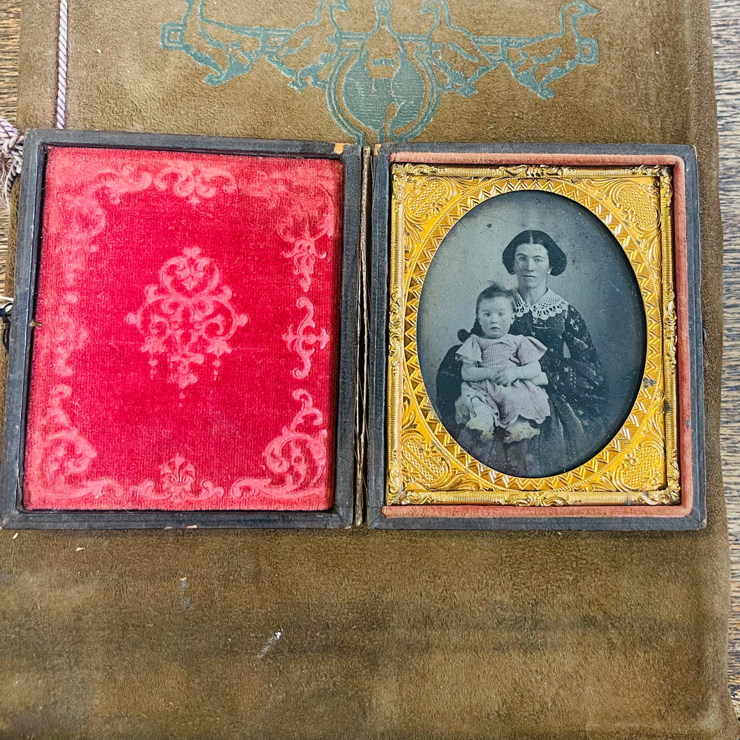 Victorian Framed Ambrotype in Case
