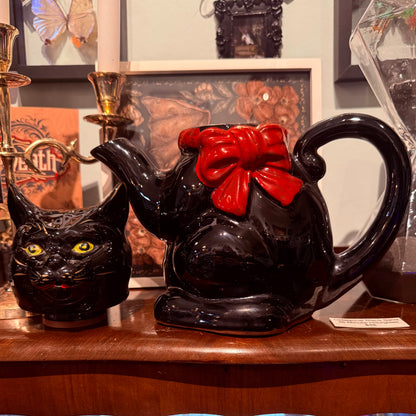 Antique 1940’s Black Cat Large Coffee Pot