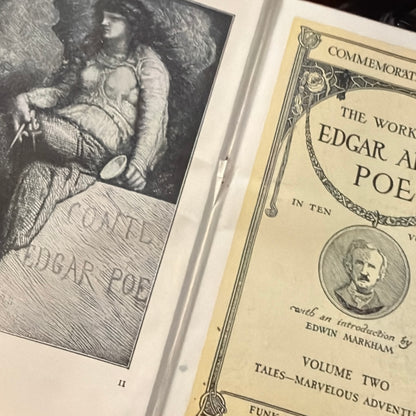 The Works of Edgar Allan Poe 1904 Marvelous Adventure Black Book