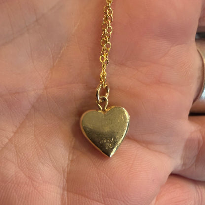 Antique Mini Heart Locket Gold Filled 2