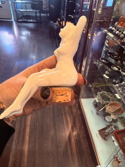 Antique { Lay Off } Private Reserve Naked Woman Decanter