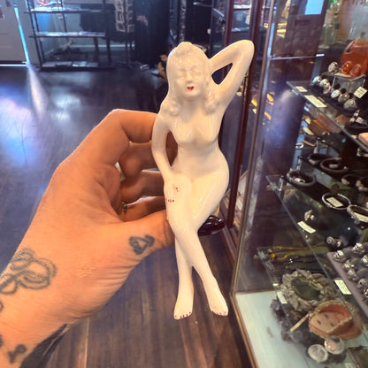 Antique { Lay Off } Private Reserve Naked Woman Decanter