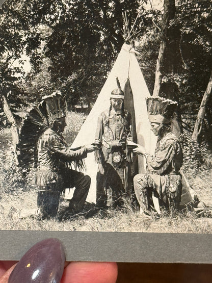 Antique Native American Stereoview
