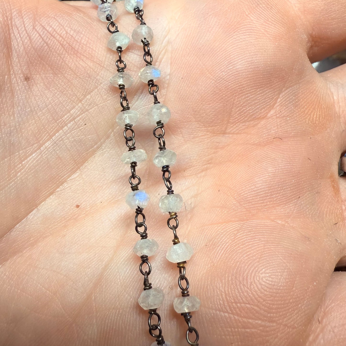 Sterling Gothic Victorian Lover’s Eye Heart Necklace Violet 10