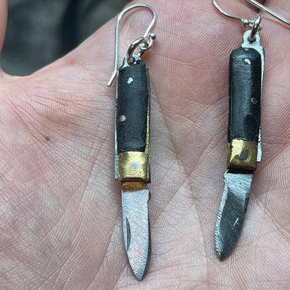 Switchblade Sterling Earrings