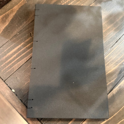 Hand Bound Black Pages Journal