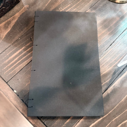 Hand Bound Black Pages Journal