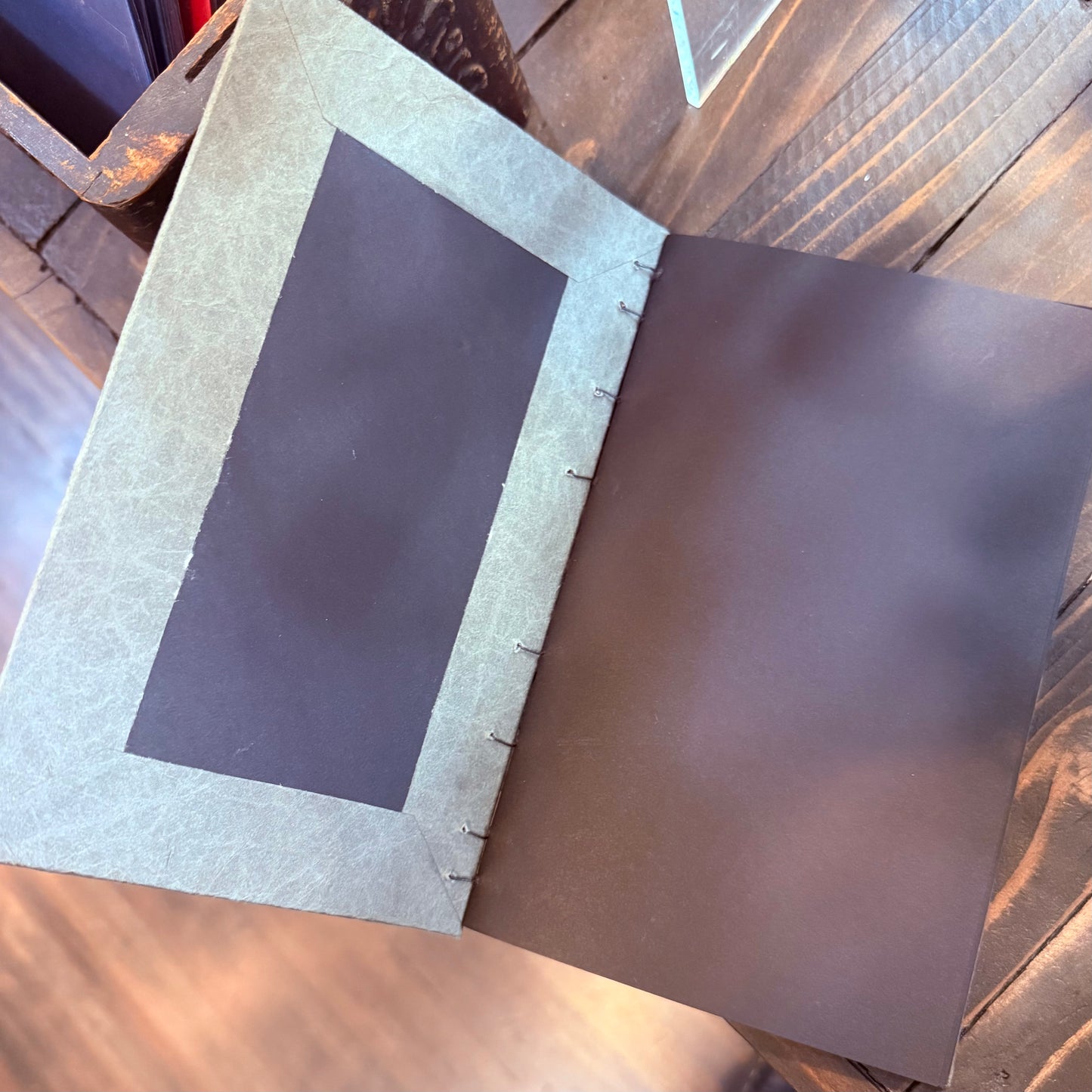 Hand Bound Black Pages Journal