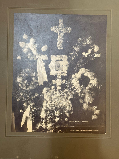 Victorian Memento Mori Funeral Photo Cabinet Card 1904