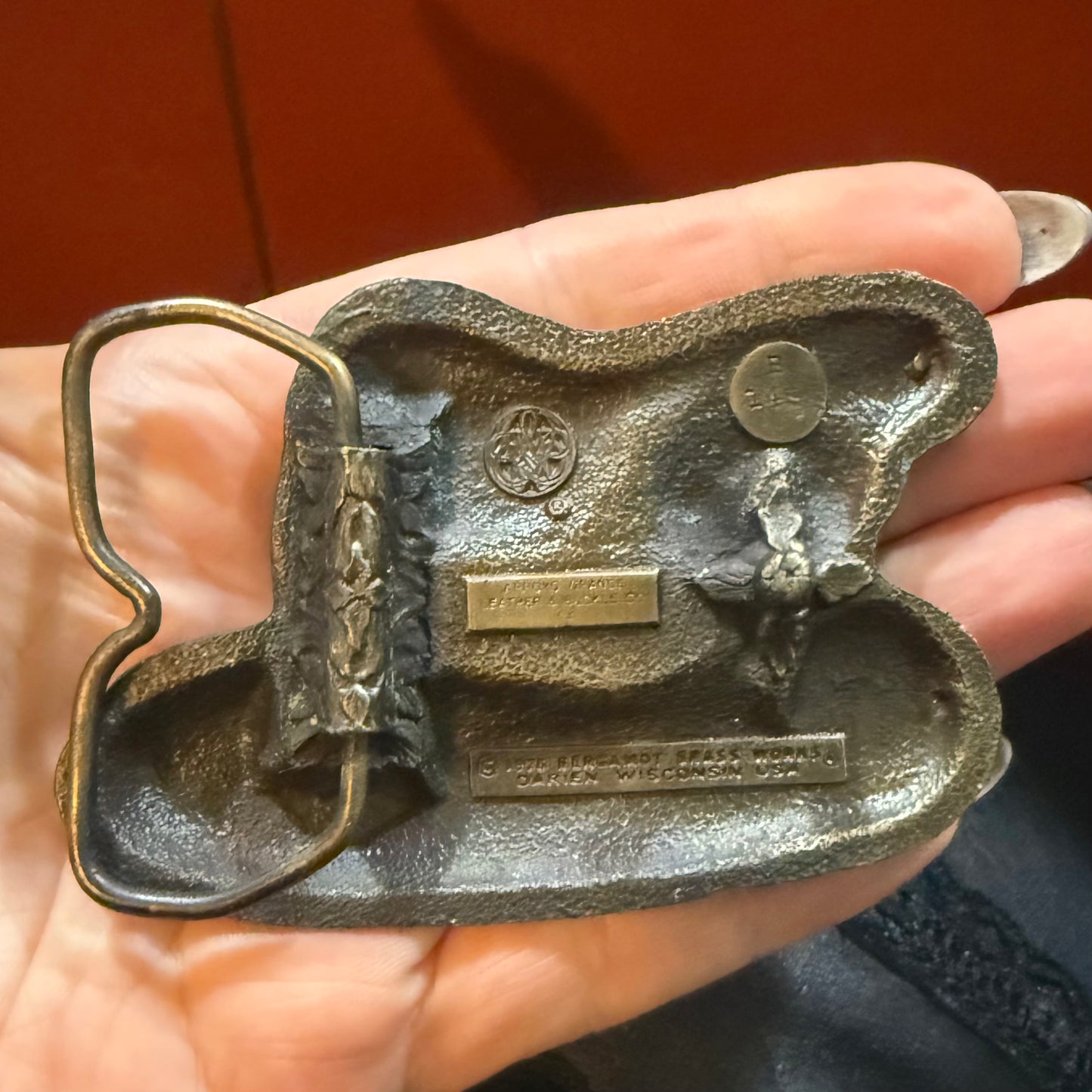 Antique Brass Rattlesnake Buckle