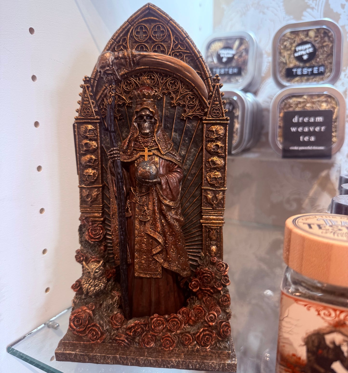 Santa Muerte Arch Altar Figure
