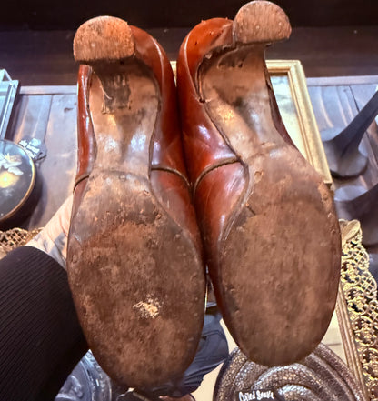Antique 1940's Custom Dwarf Leather Dress Shoes