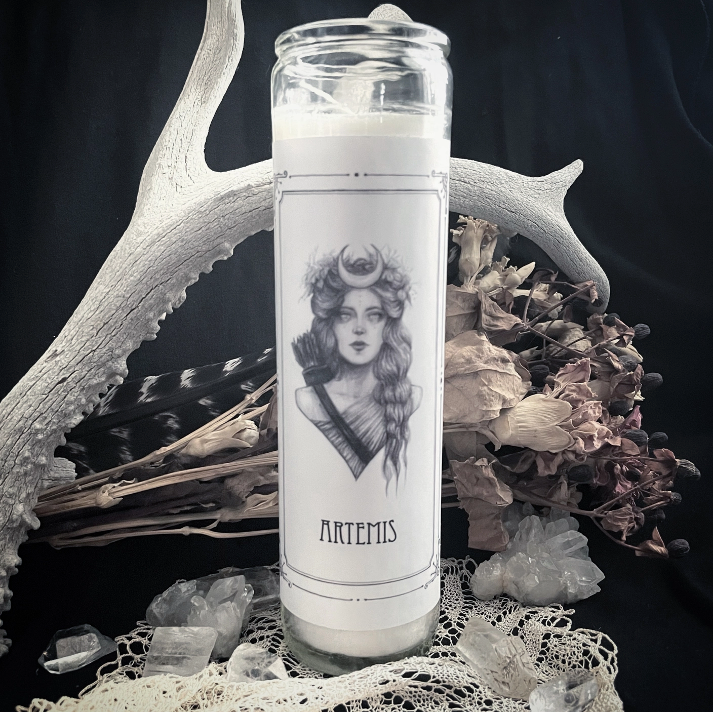 Artemis 7 Day Candle Art By Caitlin McCarthy