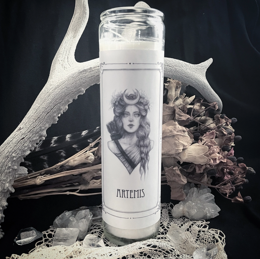 Artemis 7 Day Candle Art By Caitlin McCarthy