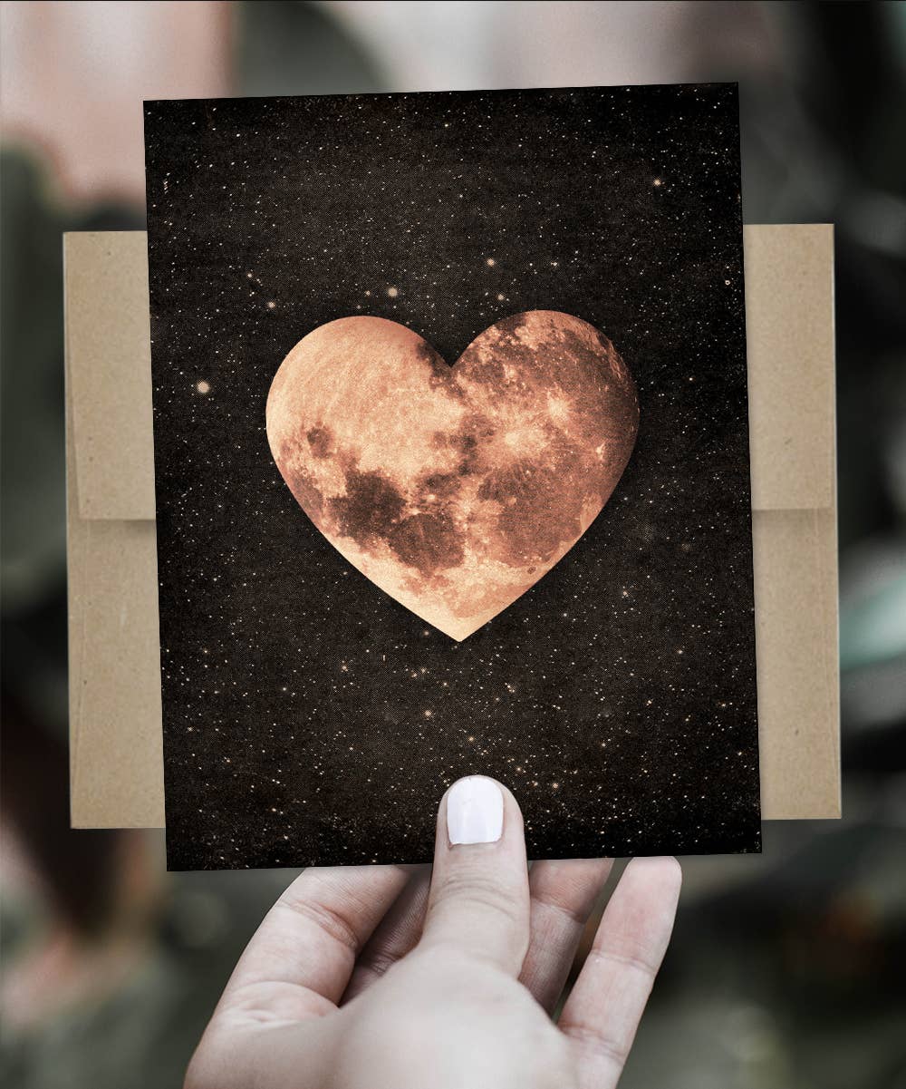 Heart Moon Card