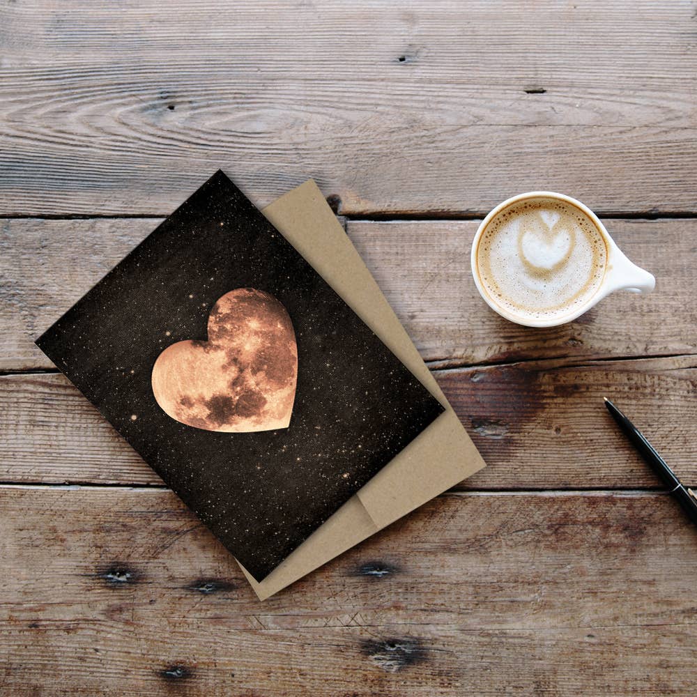 Heart Moon Card