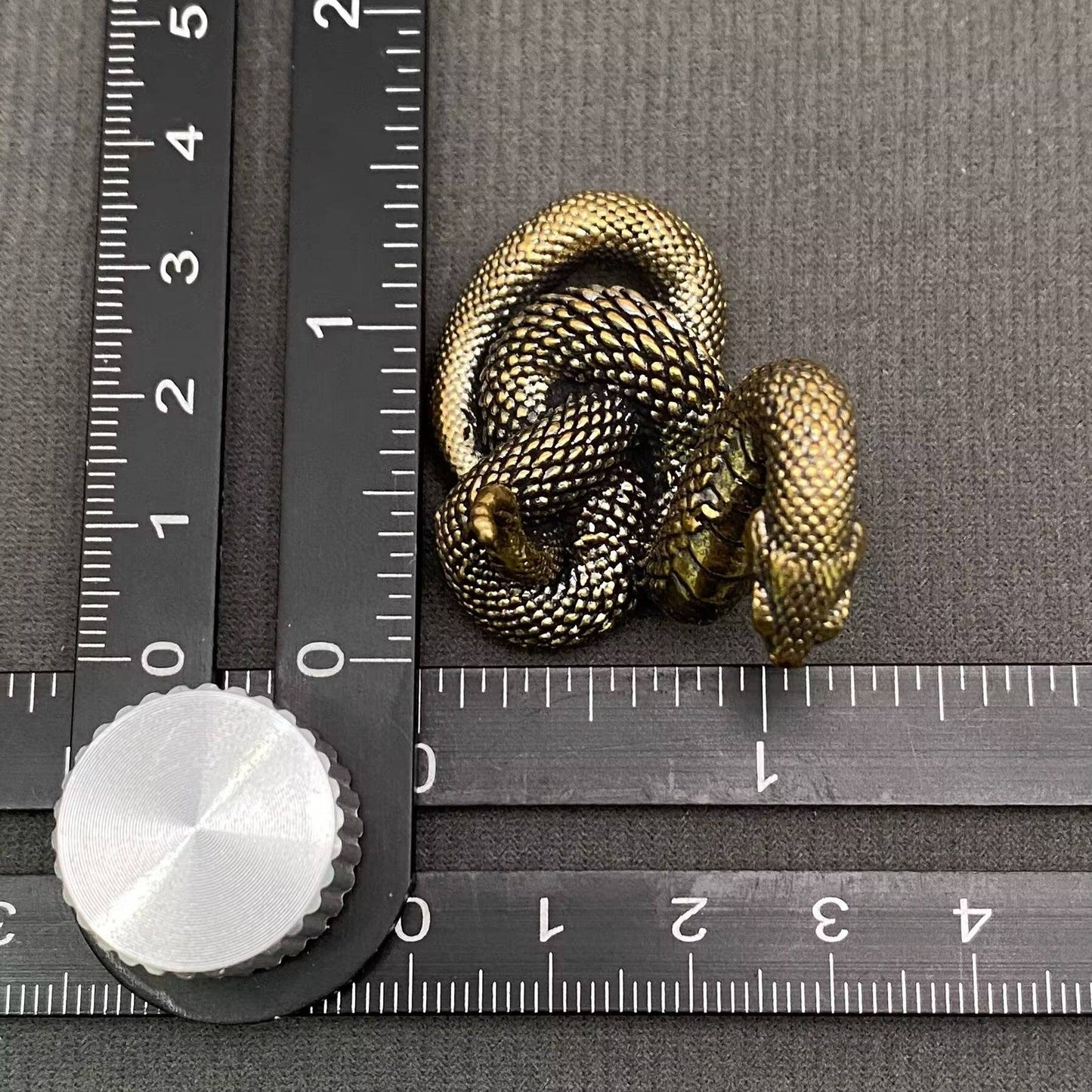 Brass Python Snake Figurine