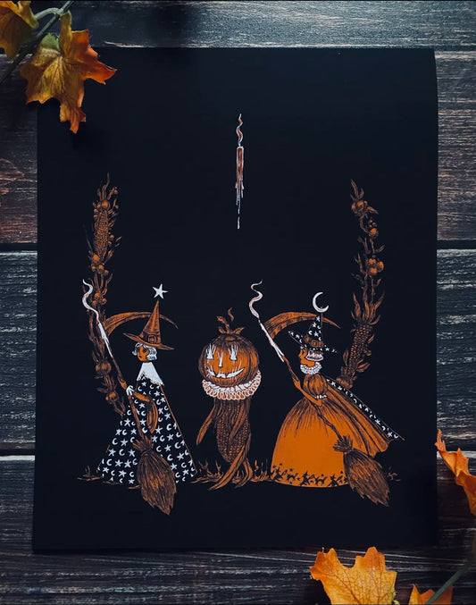 All Hallows Harvest Fine Art Mary Syring Print - Loved To Death
