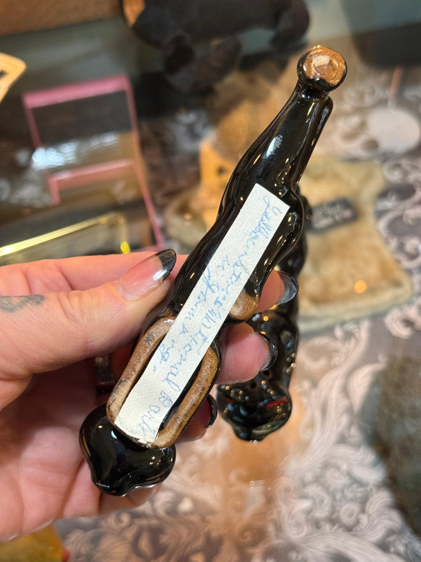 Antique Black Cat Salt & Pepper Shakers - Loved To Death