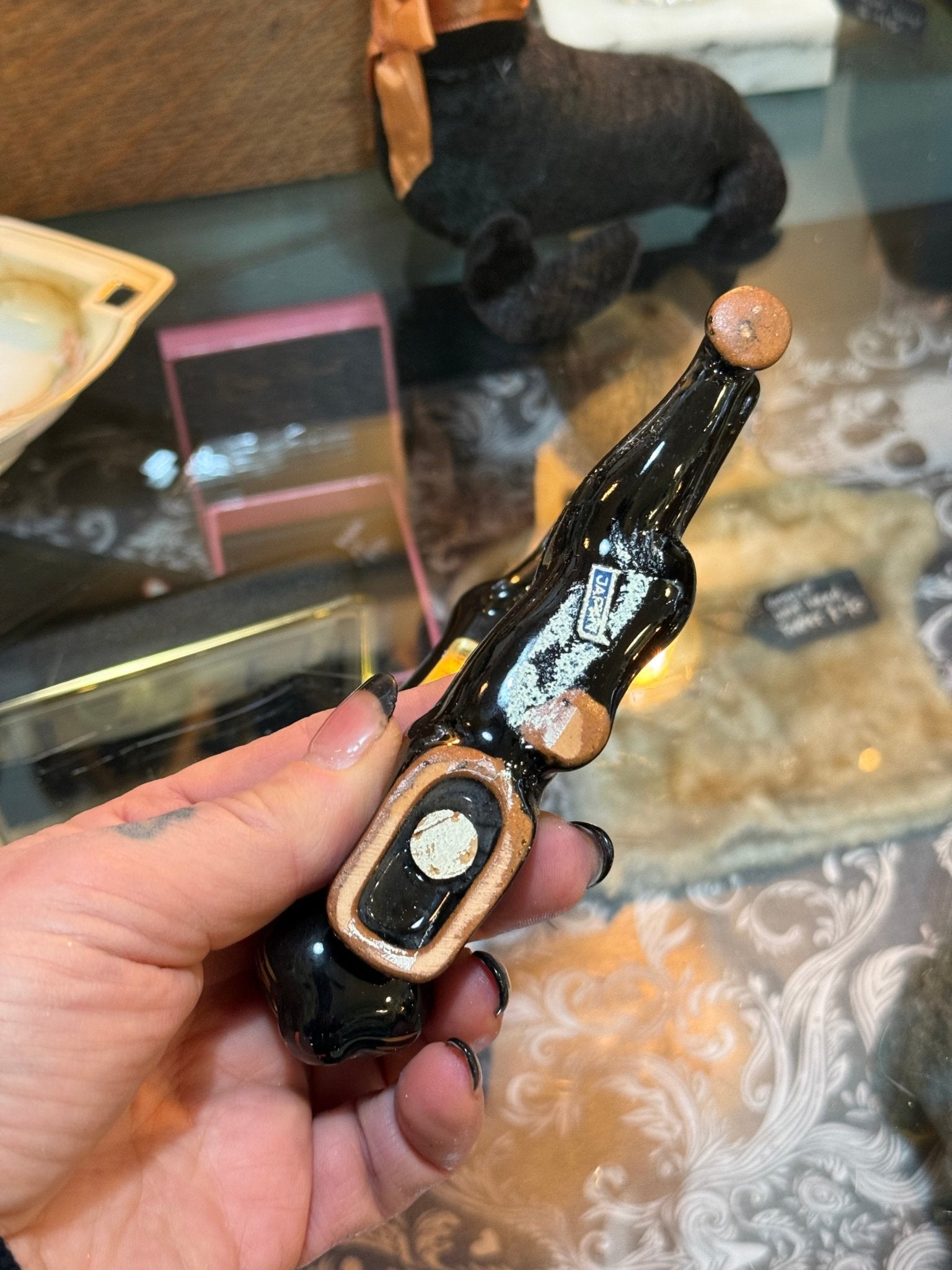 Antique Black Cat Salt & Pepper Shakers - Loved To Death