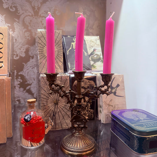 Antique Italian Mini Triple Candelabra - Loved To Death