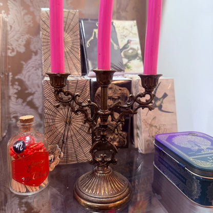 Antique Italian Mini Triple Candelabra - Loved To Death