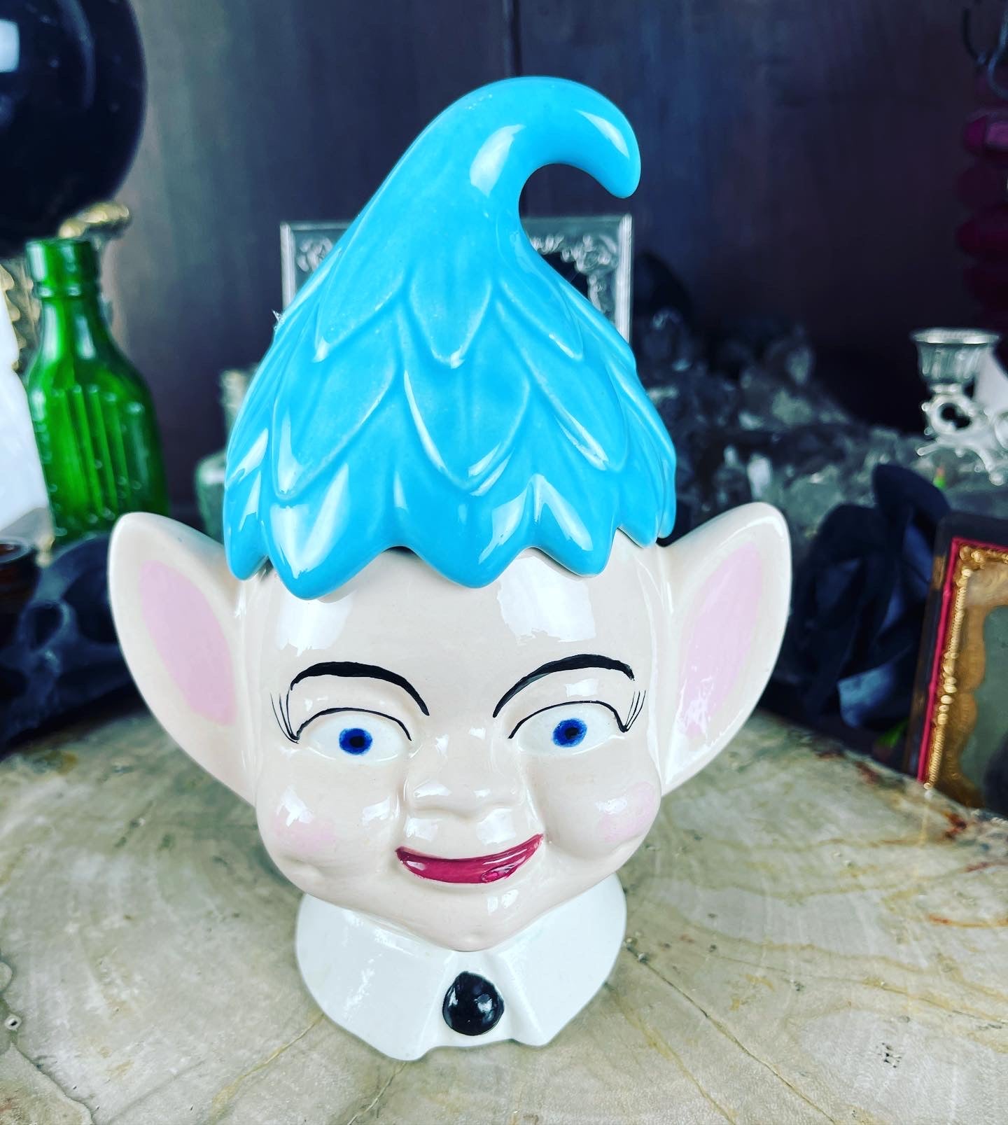 Antique Pixie Elf 7” Canister - Loved To Death