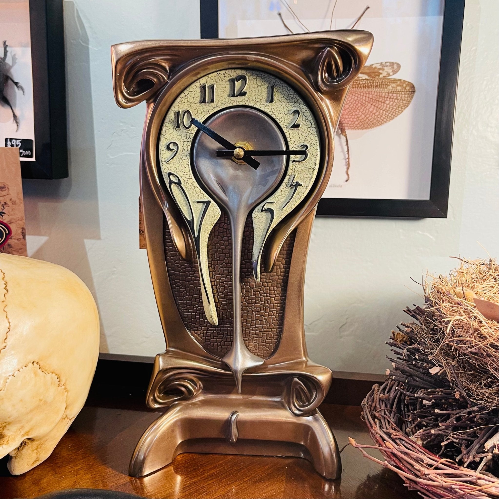Detg Clock Art Nouveau Tall Dali Melting Clock Works – Loved To Death