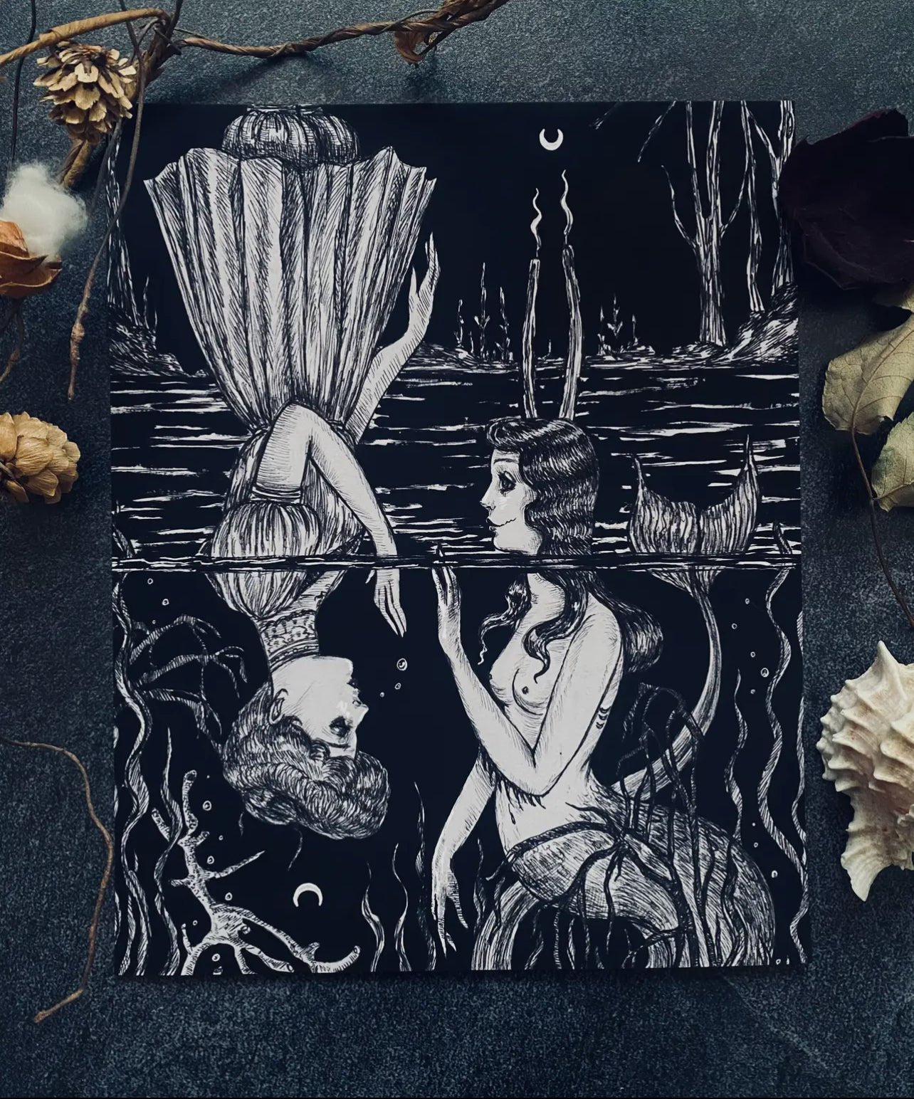 As Above So Below Fine Art Mary Syring Print - Loved To Death