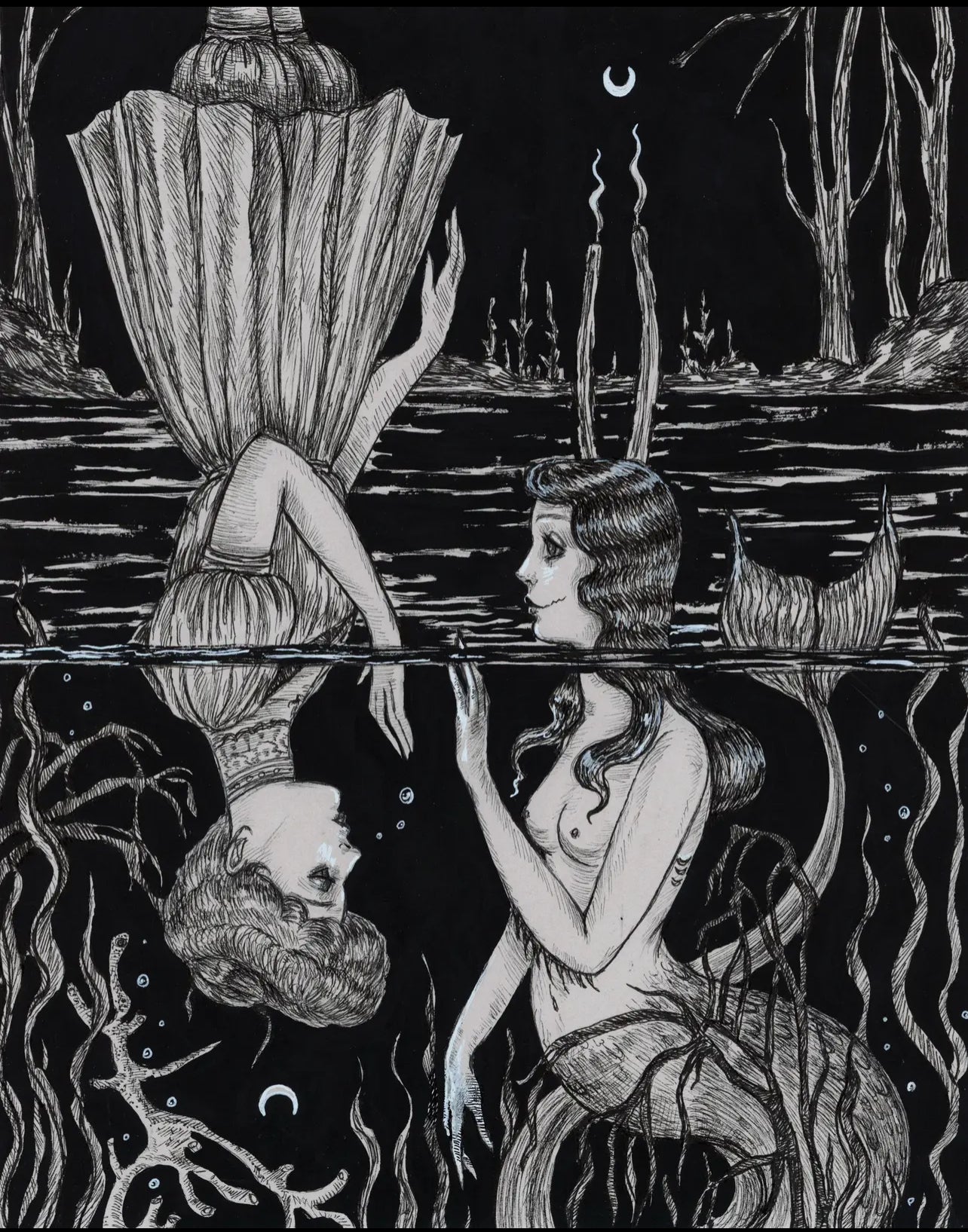 As Above So Below Fine Art Mary Syring Print - Loved To Death