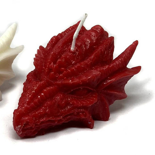 Dragon Head Candle Red 4"x3"