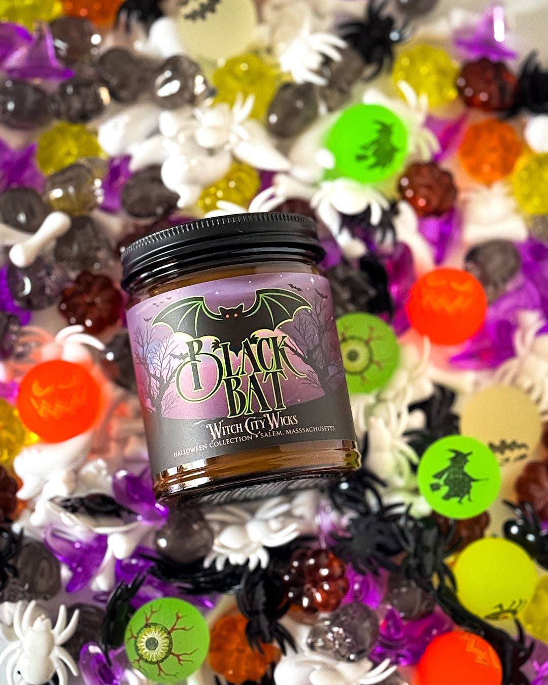 Black Bat – Halloween Fall Candle | Apple Cider Pomegranate - Loved To Death