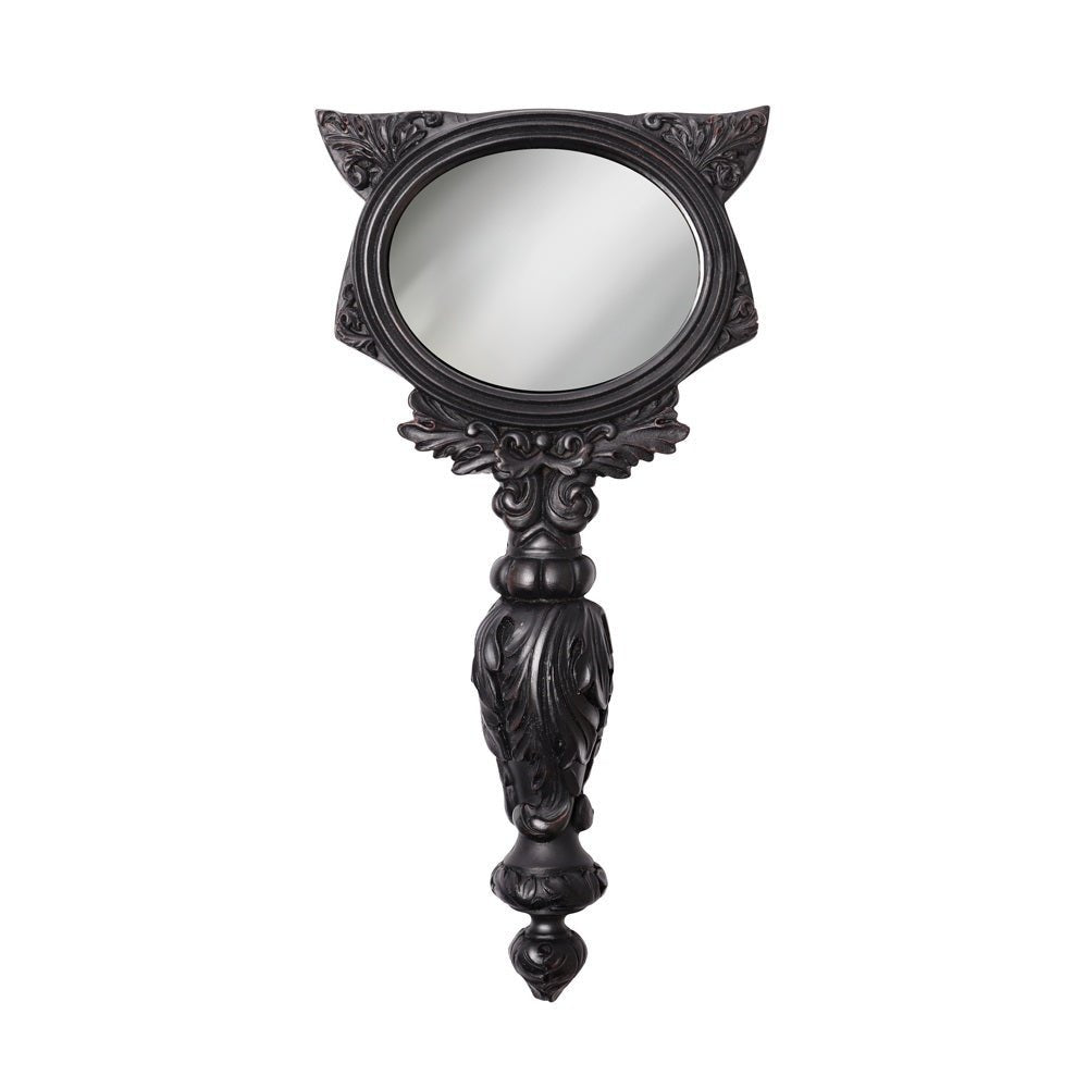Black Cat Vanitas Hand Mirror - Loved To Death