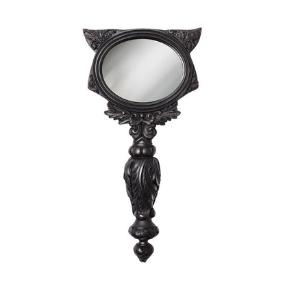 Black Cat Vanitas Hand Mirror - Loved To Death