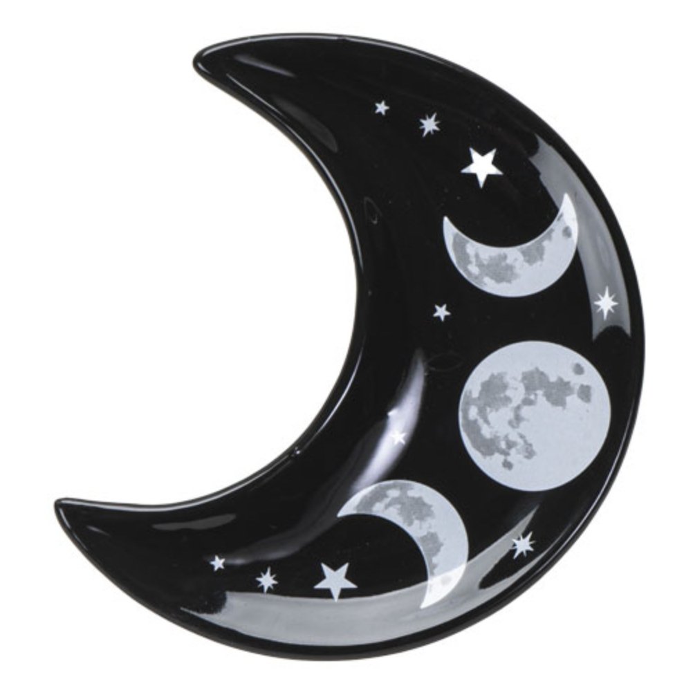 Black Crescent Moon Dish - Loved To Death