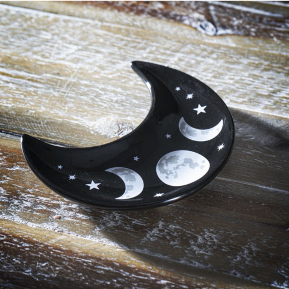 Black Crescent Moon Dish – Loved To Death