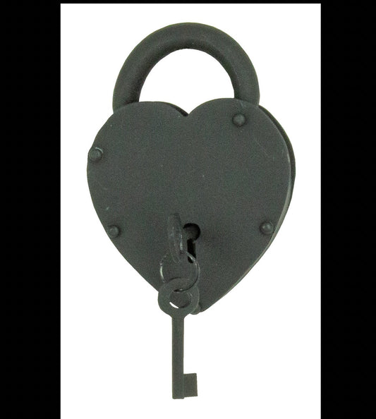 Black Heart Cast Iron Lock Works - Loved To Death