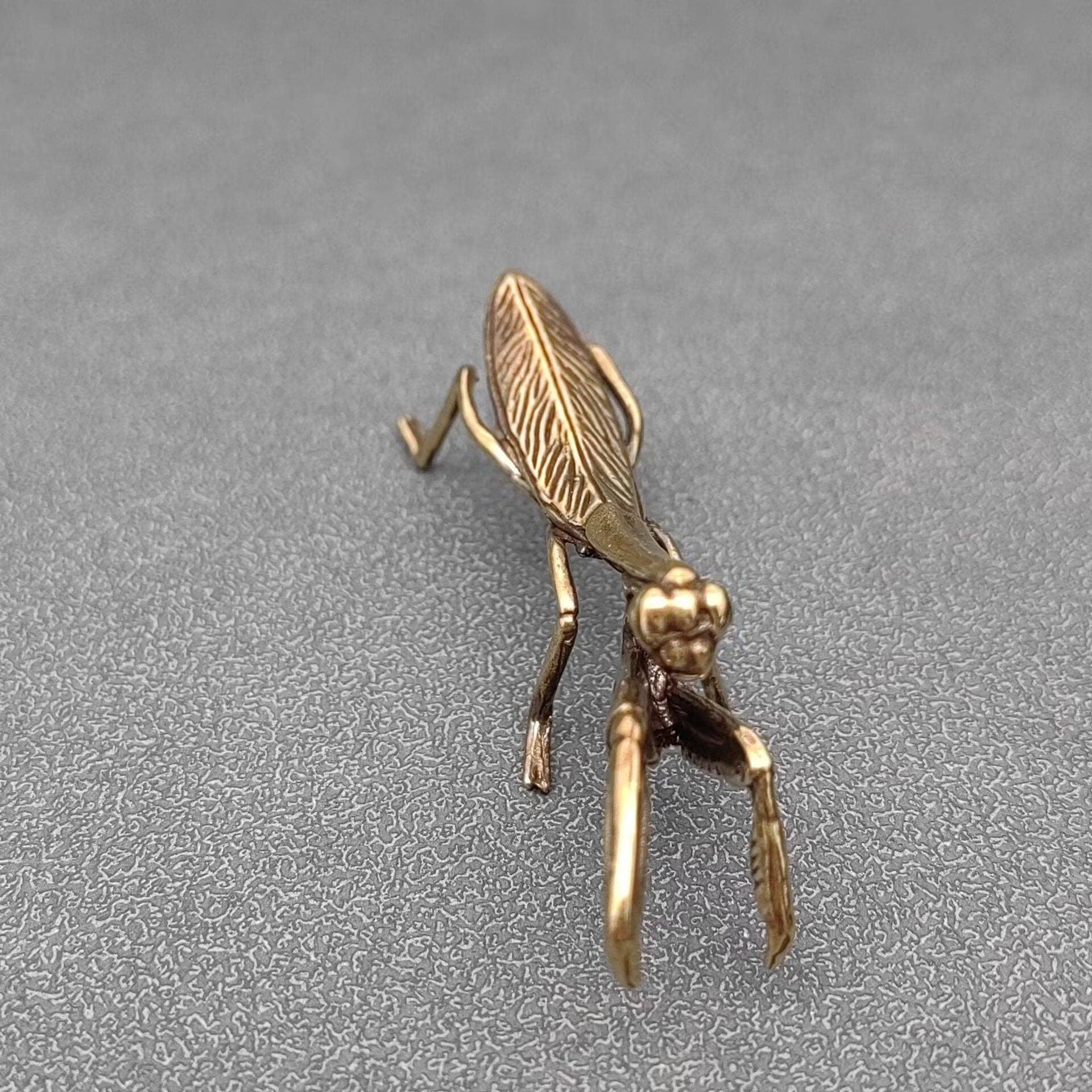 Brass Mantis Desktop Decoration - Loved To Death