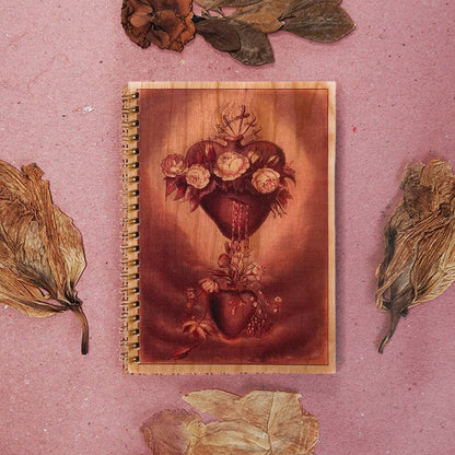 Wood Notebook - Sacred Heart