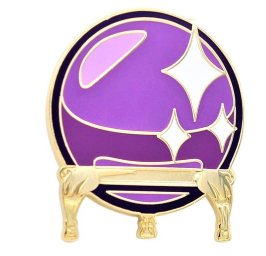 Crystal Ball Enamel Pin - Loved To Death