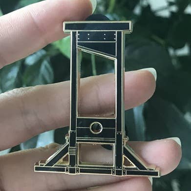 Class Warfare Guillotine Enamel Pin