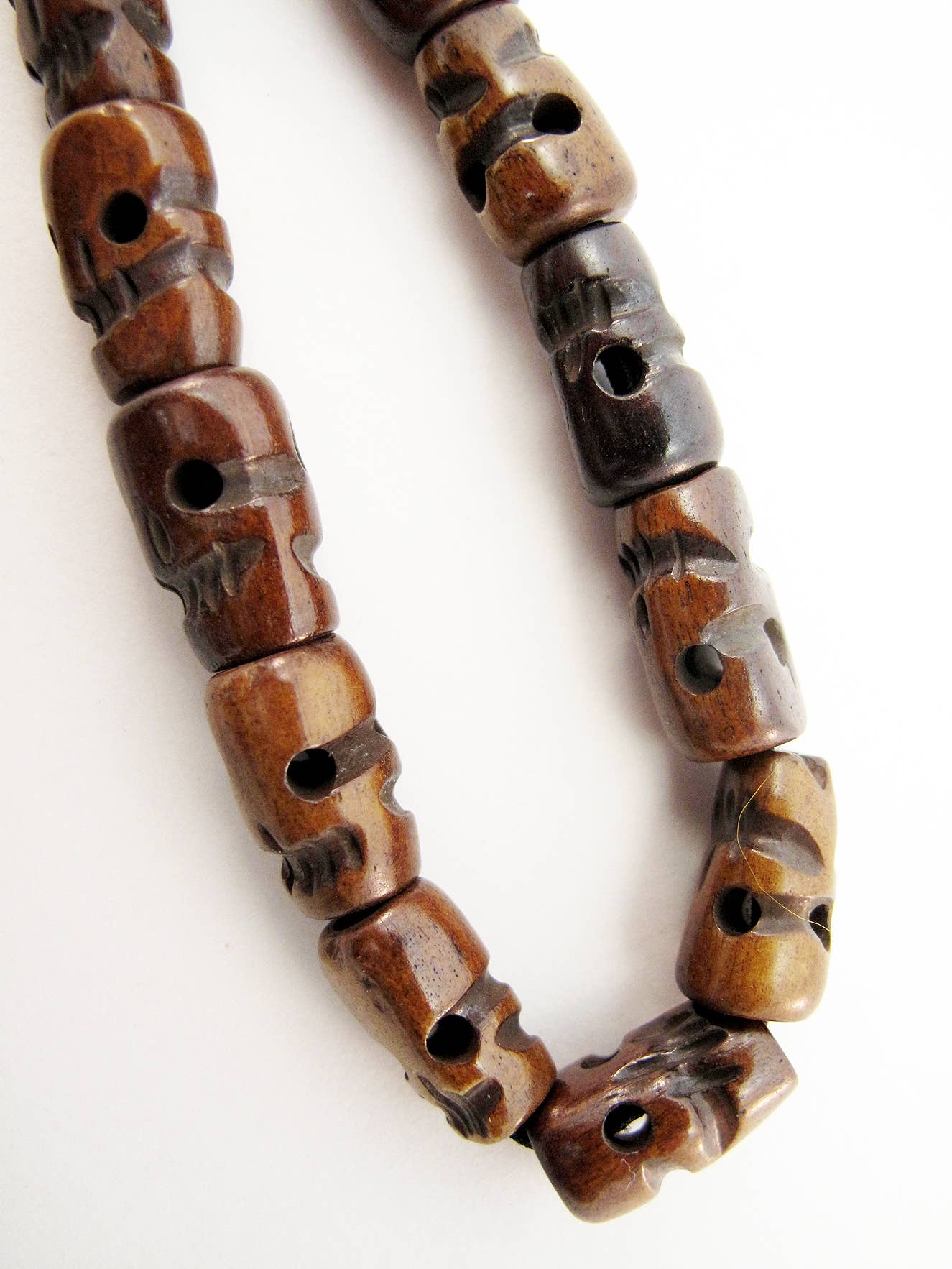 Dark Bone Skull Mala Bracelet - Loved To Death