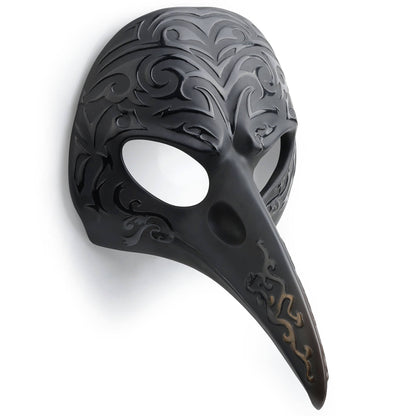 Plague Mask Patterned Crow Beak Wall Plaque