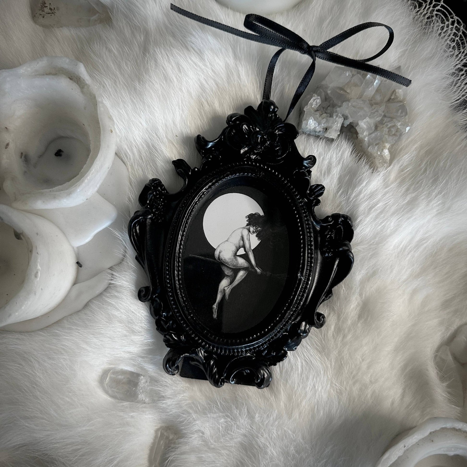 Departure for the Sabbath - Mini Ornate Framed Art Print - Loved To Death