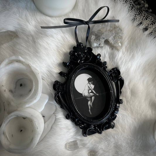 Departure for the Sabbath - Mini Ornate Framed Art Print - Loved To Death