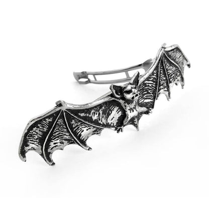 Pewter Darkling Bat Hair Barrette