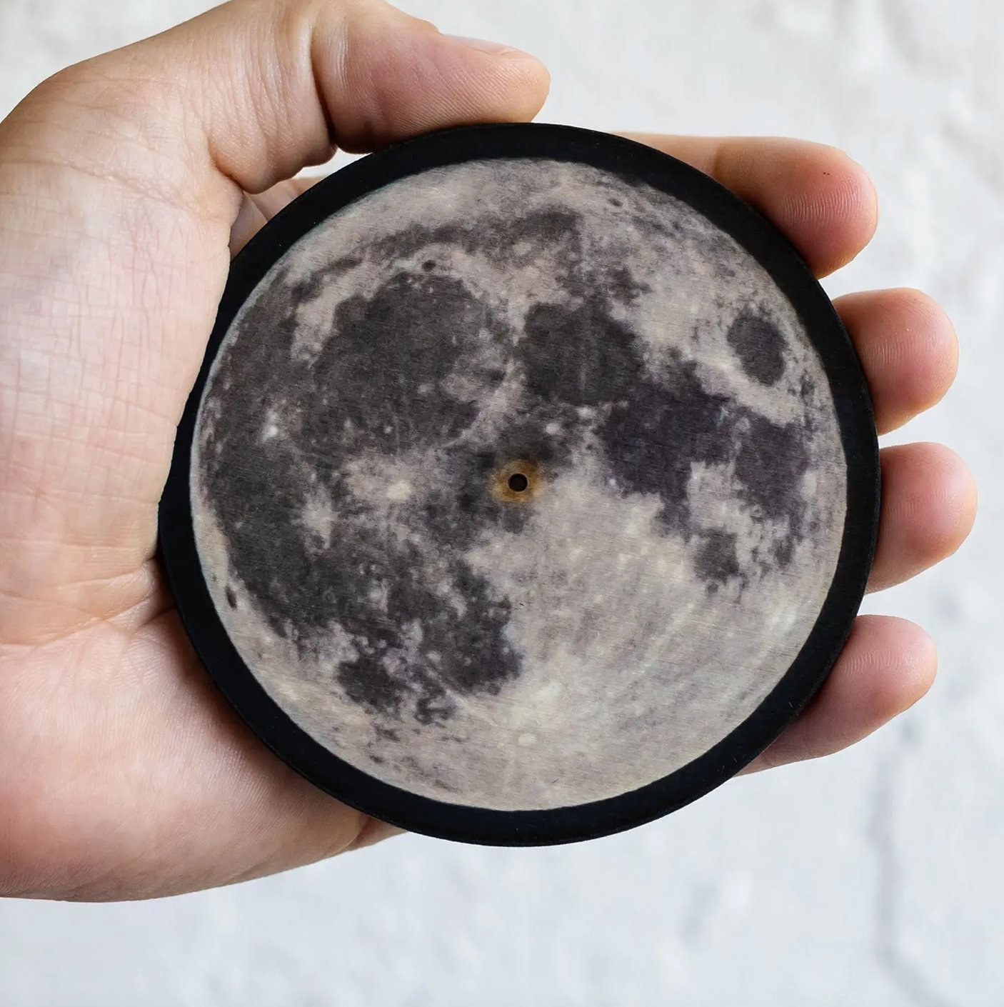 Full Moon Full Color Stick Incense Burner - Loved To Death