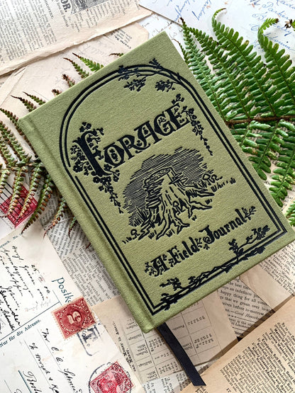 GREEN Foraging A6 field journal, 120gsm white paper - Loved To Death