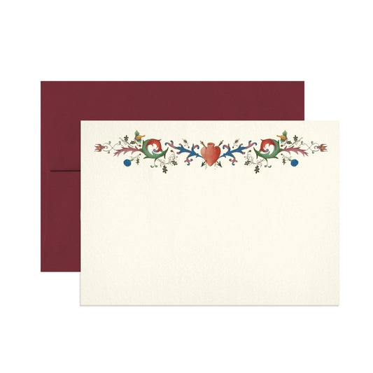 Illuminated Heart Note Card Set - Loved To Death