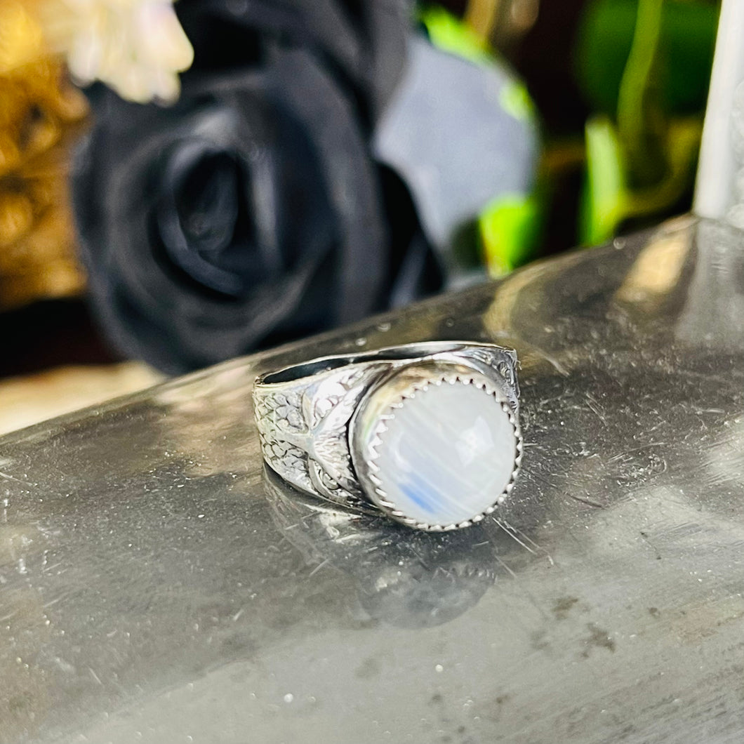 Horned Owl Sterling Ring w/ Stone of choice